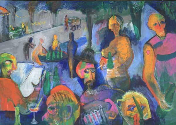 Café Apoteket Blågårds Plads (1992). 90cm x 60cm.