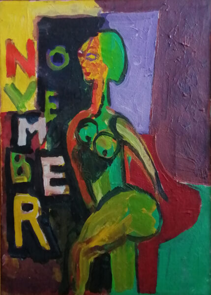 Novemberpigen (1979). 25cm x 35cm.